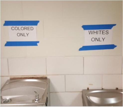 colored only white only signs